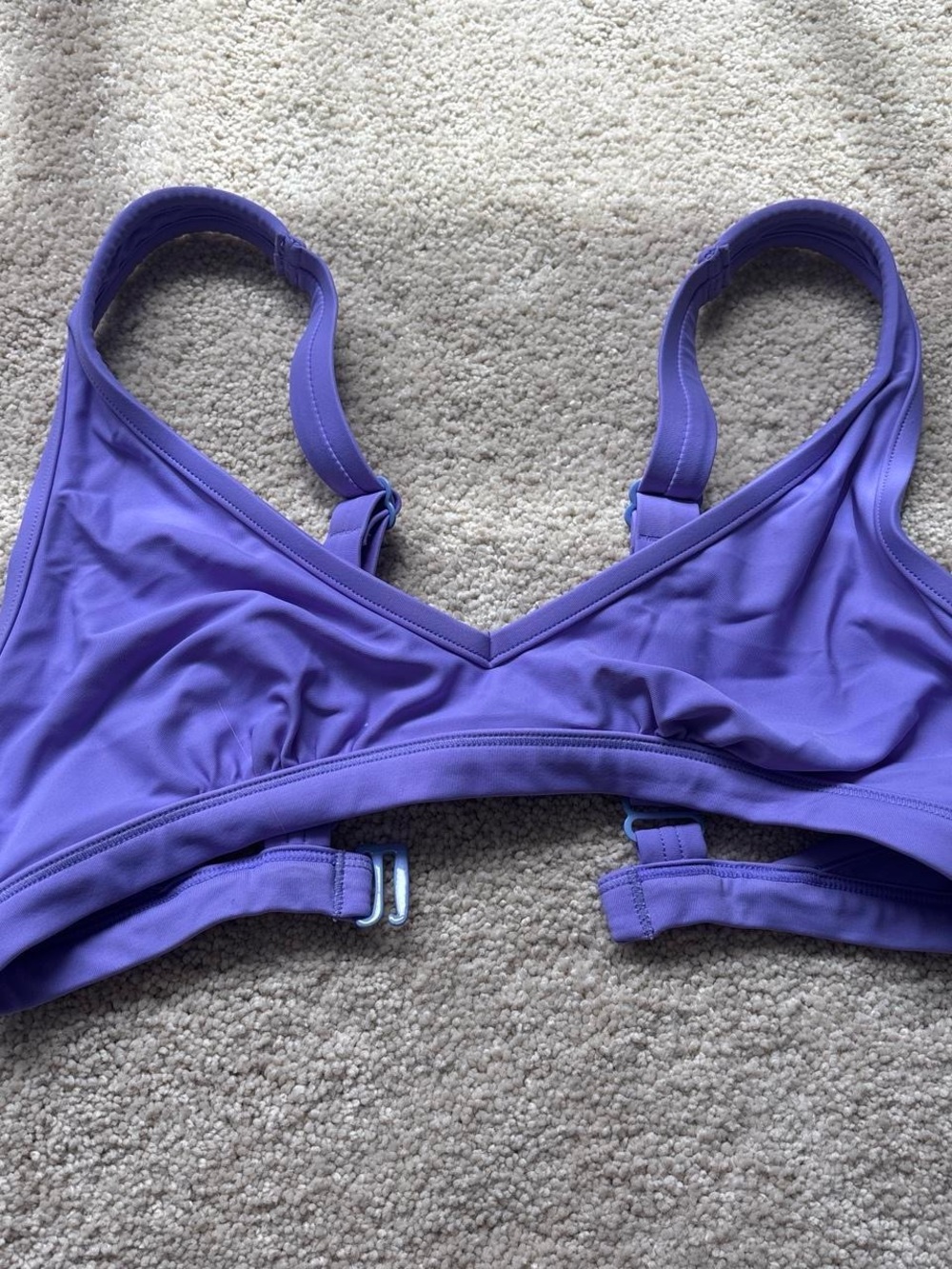 Sweaty Betty Purple V-Neck Bikini Top